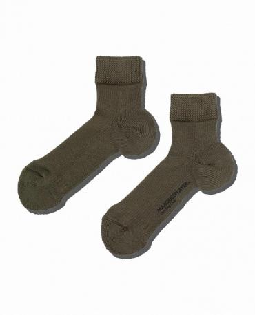 Hybrid rib socks SS "Made In JAPAN" olive