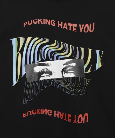 Fxxking Hate You Longsleeve T-shirt[LEC950] *ブラック*