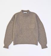 MELANGE GANDHI KNIT *ブラウン*