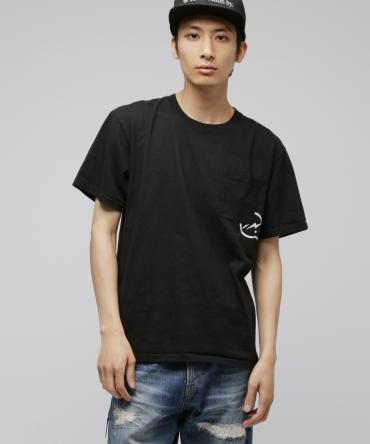 I con pocket tee *ブラック*