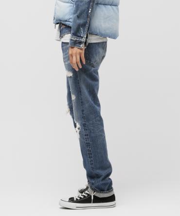 Remake regular straight denim pants