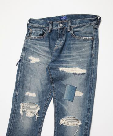 Remake regular straight denim pants