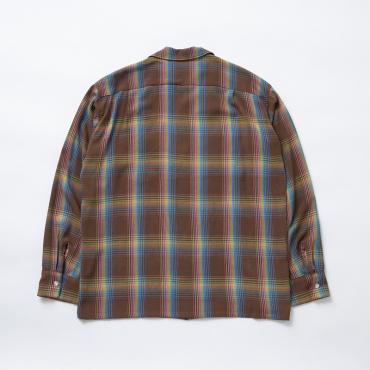 RAYON CHECK SHIRT *ブラウンチェック*