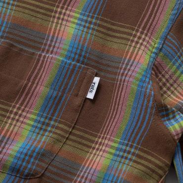 RAYON CHECK SHIRT *ブラウンチェック*