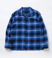 COTTON RAYON CHECK SHIRT *ブルーチェック*