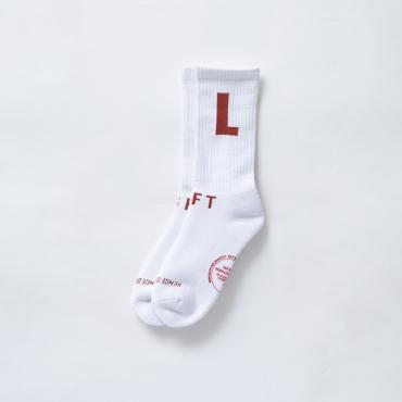 SOCKS "RL" *ホワイト×レッド*