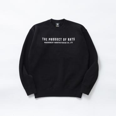 TPOR CREW NECK SWEAT BOLT *ブラック*