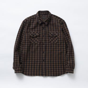 AMUNDSEN CHECK SHIRT *ブラウン*