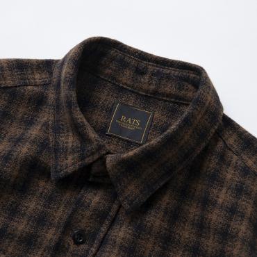 AMUNDSEN CHECK SHIRT *ブラウン*