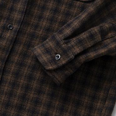 AMUNDSEN CHECK SHIRT *ブラウン*