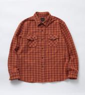 AMUNDSEN CHECK SHIRT *バーガンディー*