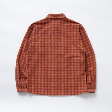 AMUNDSEN CHECK SHIRT *バーガンディー*