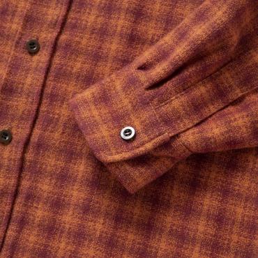 AMUNDSEN CHECK SHIRT *バーガンディー*