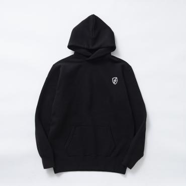 BOLT CROSS NECK HOODIE *ブラック*