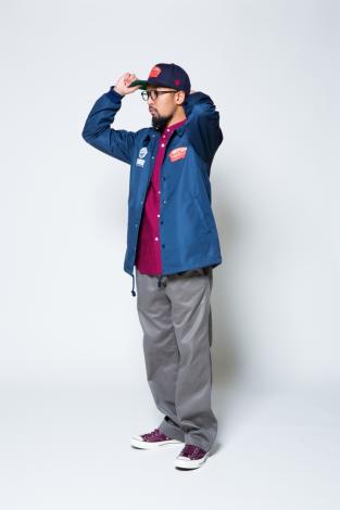 BACK CHANNELxPRILLMAL WINDBREAKER *ネイビー*