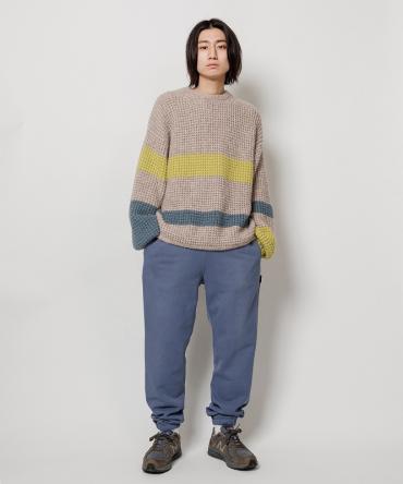 MULTI STRIPE SWEATER *ベージュ*