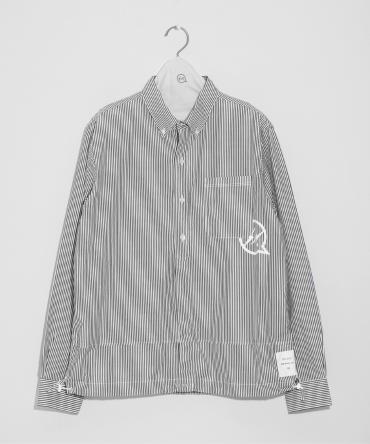 Icon stripe coaches shirt *ブラック*