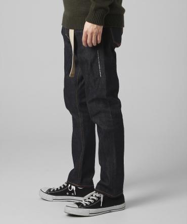 rigid tapered denim pants(18aw) *オレンジ*