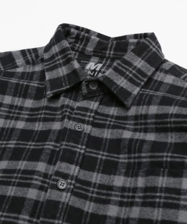 Big flannel shirts *ブラック*