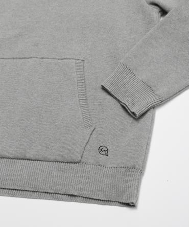 Milano rib hoodie *ライトグレー*