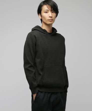 Milano rib hoodie *ダークグレー*