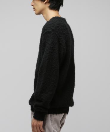 Mohair knit tops  *ブラック*