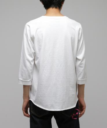 7/10 length raglan sleeves Tee *ホワイト*