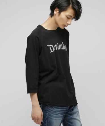 7/10 length raglan sleeves Tee*ブラック*