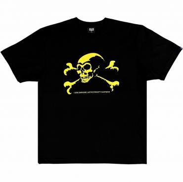 BxH REMASTERED OLD SKULL Tee BLACK/YELLOW