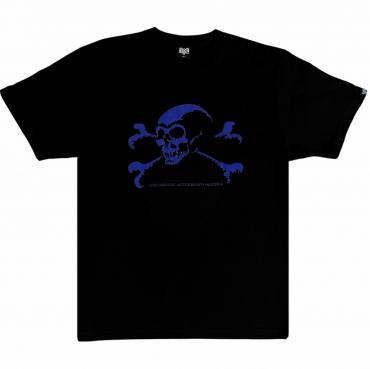BxH REMASTERED OLD SKULL Tee BLACK/BLUE