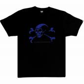 BxH REMASTERED OLD SKULL Tee BLACK/BLUE