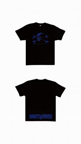 BxH REMASTERED OLD SKULL Tee BLACK/BLUE