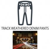 TRACK WEATHERED DENIM PANTS