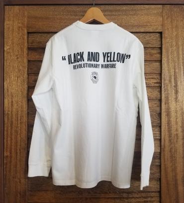 BLACK AND YELLOW L/S *ホワイト*