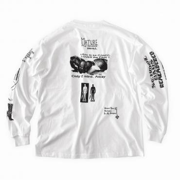 Bizarre Long sleeve tee *White/Black*