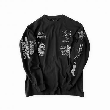 Bizarre Long sleeve tee *Black/White*