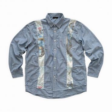 Resize Chambray shirt *Lighat blue/プリントなし*