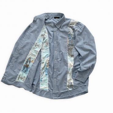 Resize Chambray shirt *Lighat blue/プリントなし*