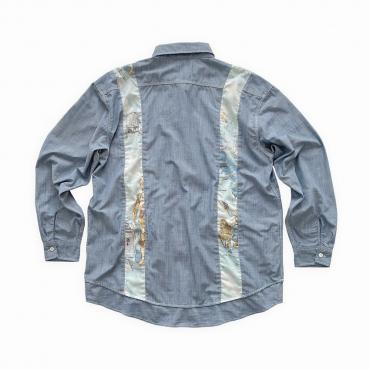 Resize Chambray shirt *Lighat blue/プリントなし*