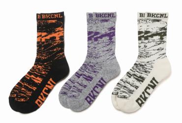 GHOSTLION CAMO SOCKS *ミックスグレー*