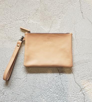 Leather Clutch Bag(M)   *ベージュ*