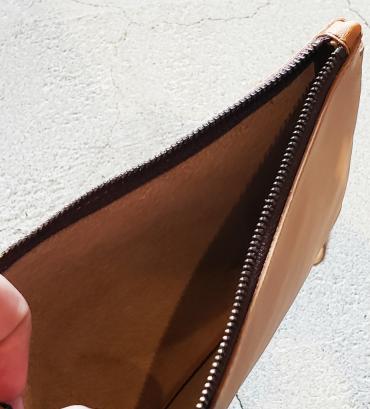 Leather Clutch Bag(M)   *ベージュ*
