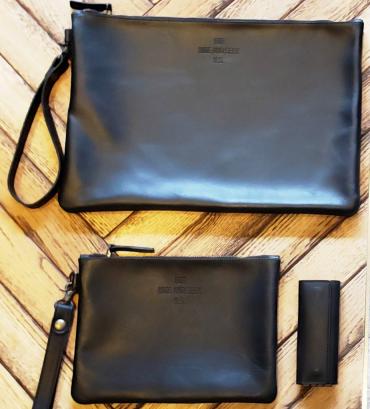 Leather Clutch Bag(M)   *ブラック*