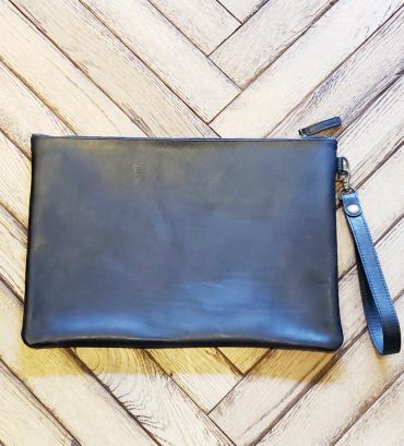 Leather Clutch Bag(L)   *ブラック*