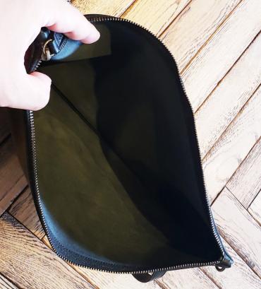 Leather Clutch Bag(L)   *ブラック*