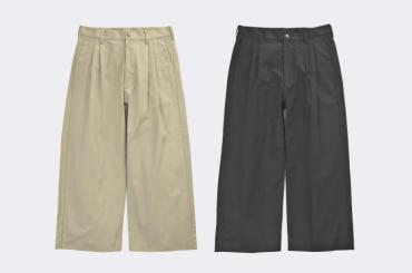 WIDE CHINO PANTS *ブラック*