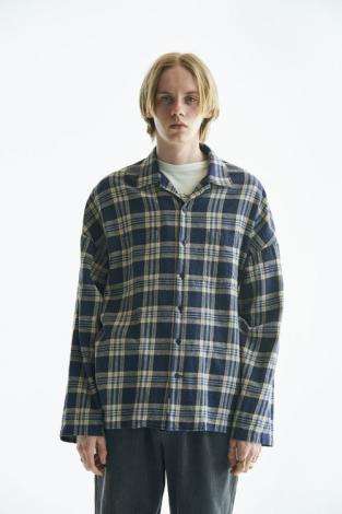 BIG CHECK SHIRTS *ネイビー*