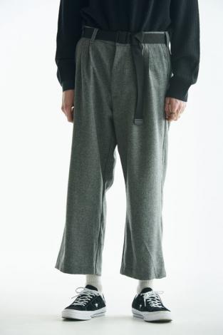 WIDE WOOL PANTS *ブラック*