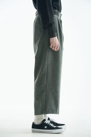 WIDE WOOL PANTS *ブラック*