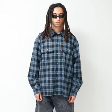 Check L/S Shirt (25aw-2) *グリーン*